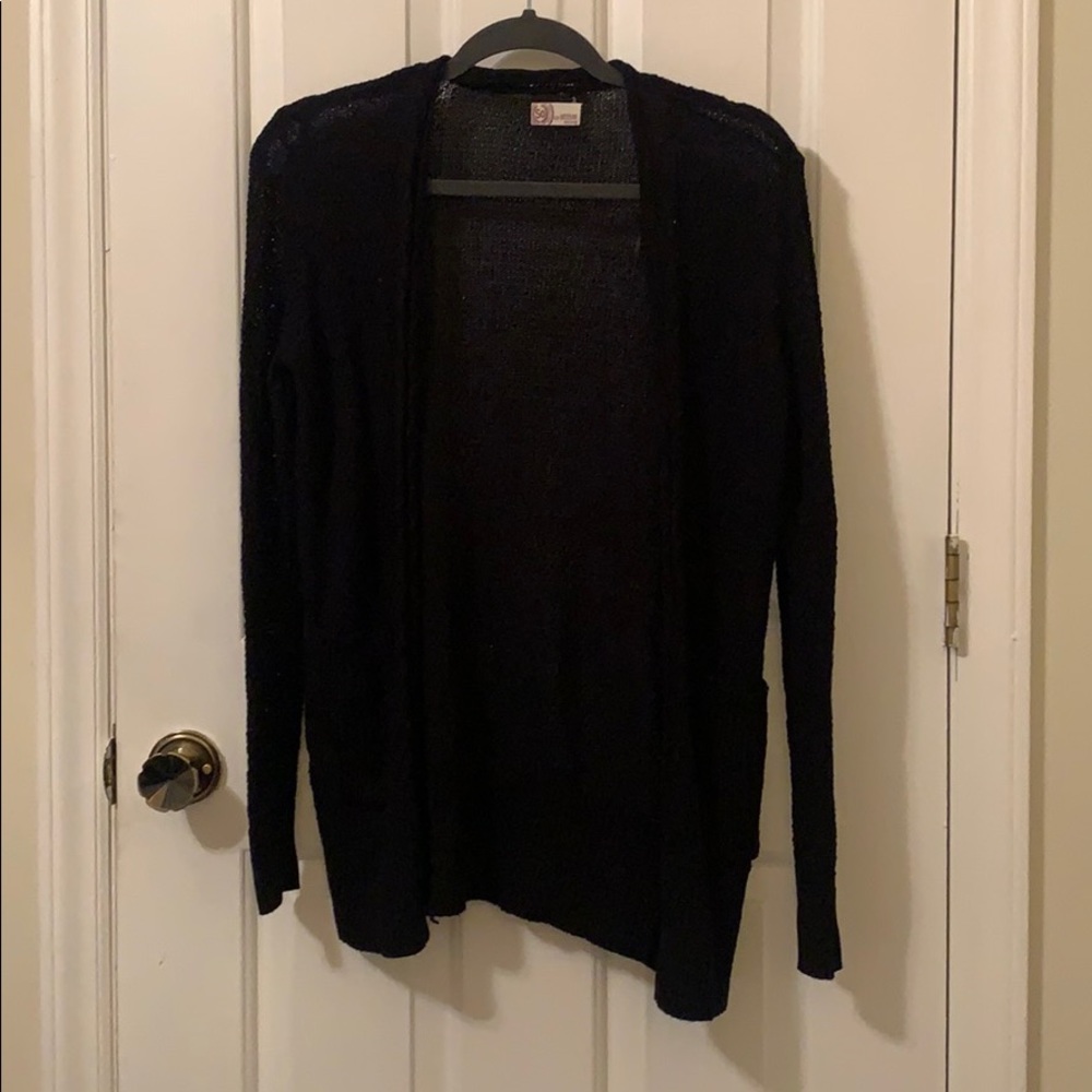 Black cardigan